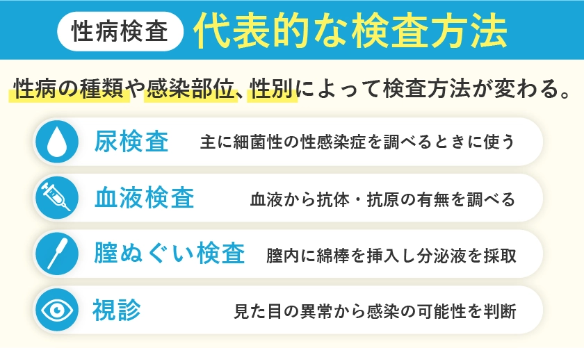 性病の代表的な検査方法