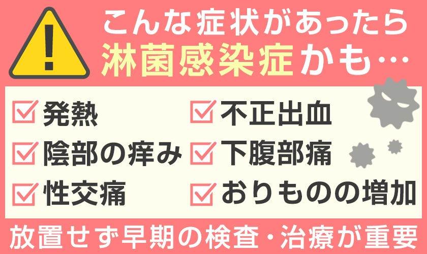 淋菌感染症（淋病）の自覚症状 症状が出た場合、放置せずにまずは検査を