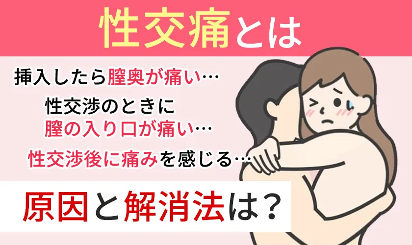 性行為時や性行為後に痛みが生じる性交痛