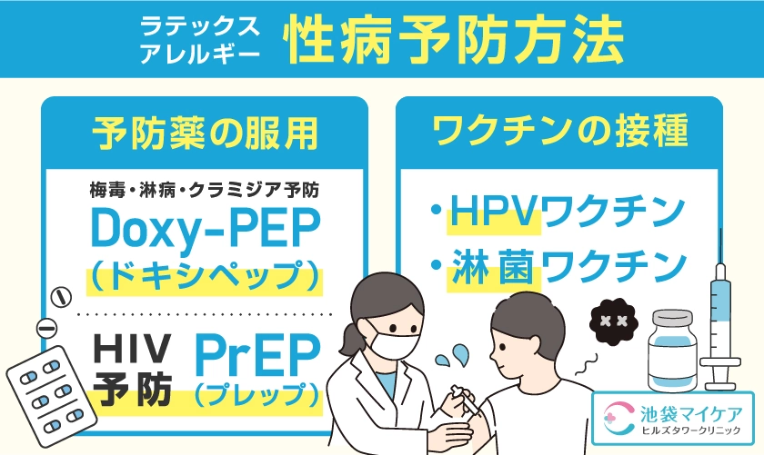 ラテックスアレルギーがある方の性病予防方法
